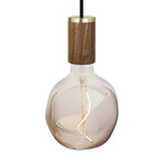 Voronoi I Pendant - Walnut / Clear Tinted