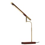 Barrett Desk Lamp - Antique Brass / Walnut