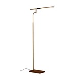 Barrett Floor Lamp - Antique Brass / Walnut