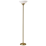Glenn Torchiere - Antique Brass / Frosted