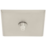 4IN Square Fast Jack Canopy w/o Transformer - Satin Nickel