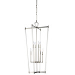 Lucent Tall Pendant - Polished Nickel / Clear
