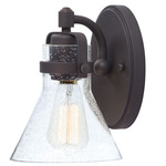 Seafarer Wall Light - Oil Rubbed Bronze / Clear Seedy