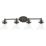 Seafarer Bathroom Vanity Light - Oil Rubbed Bronze / Clear Seedy