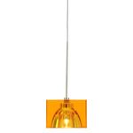 FJ 12V Izar Pendant - Floor Model - Satin Nickel / Dark Amber