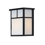 Coldwater White Outdoor Pocket Wall Light - Black / White