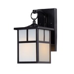 Coldwater White Hanging Outdoor Wall Light - Black / White