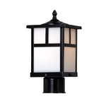 Coldwater White Outdoor Post Light - Black / White