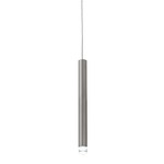 FJ Pipe LED Pendant - Satin Nickel / Clear