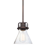 Seafarer Mini Pendant - Oil Rubbed Bronze / Clear Seedy