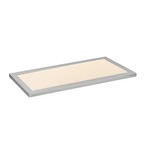 Sky Panel 3000K Ceiling Light Fixture - Brushed Aluminum / White