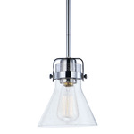 Seafarer Mini Pendant - Polished Chrome / Clear Seedy