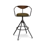 Akron Bar Stool - Black / Jin Leather