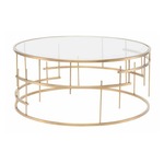 Tiffany Coffee Table - Brushed Gold