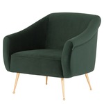 Lucie Occasional Chair - Gold / Emerald Green