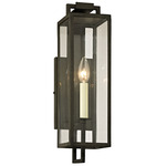 Beckham Outdoor Wall Light - Forged Iron / Clear