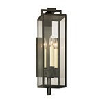 Beckham Outdoor Wall Light - Forged Iron / Clear