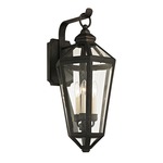 Calabasas Outdoor Hanging Wall Light - Vintage Bronze / Clear