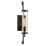 Park Slope Outdoor Wall Light - Forged Iron / Clear