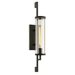 Park Slope Outdoor Wall Light - Forged Iron / Clear