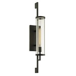 Park Slope Outdoor Wall Light - Forged Iron / Clear