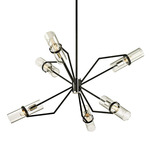 Raef Chandelier - Polished Nickel / Clear