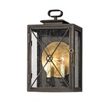 Randolph Outdoor Wall Light - Bronze / Clear Seeded
