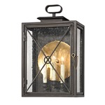 Randolph Outdoor Wall Light - Bronze / Clear Seeded