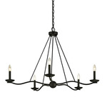 Sawyer Chandelier - Forged Iron