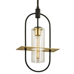 Smyth Outdoor Pendant - Dark Bronze / Clear