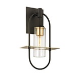 Smyth Outdoor Wall Light - Dark Bronze / Clear