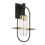 Smyth Outdoor Wall Light - Dark Bronze / Clear