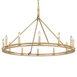 Sutton Chandelier - Champagne Silver Leaf