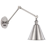 Alloy Swing Arm Wall Light - Polished Nickel