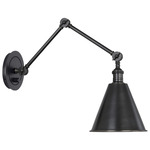 Alloy Swing Arm Wall Light - Deep Patina Bronze