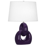 Fusion Table Lamp - Amethyst / Oyster Linen