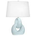 Fusion Table Lamp - Baby Blue / Oyster Linen