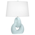 Fusion Table Lamp - Baby Blue / Oyster Linen