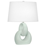 Fusion Table Lamp - Celadon / Oyster Linen