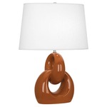 Fusion Table Lamp - Cinnamon / Oyster Linen