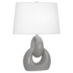 Fusion Table Lamp - Smoky Taupe / Oyster Linen