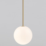 Architectural Collection Pendant - Brass / Opal