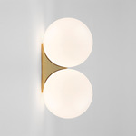 Architectural Collection Wall Light - Brass / Opal
