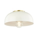 Avery Semi Flush Ceiling Light - Cream