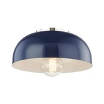 Avery Semi Flush Ceiling Light - Navy