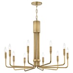 Brigitte Chandelier - Aged Brass