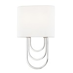 Farah Wall Light - Polished Nickel / White