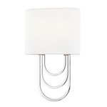 Farah Wall Light - Polished Nickel / White