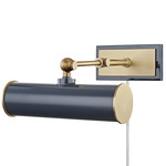 Holly Plug-In Picture Light - Aged Brass / Navy