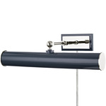 Holly Plug-In Picture Light - Polished Nickel / Navy